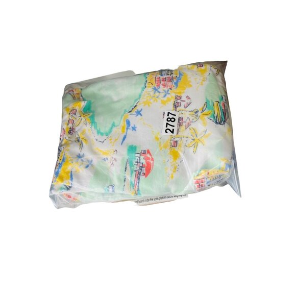 Crown & Ivy Womens Tropical Print Zip-Up Hoodie Jacket Medium Cotton/Polyester - Picture 6 of 6